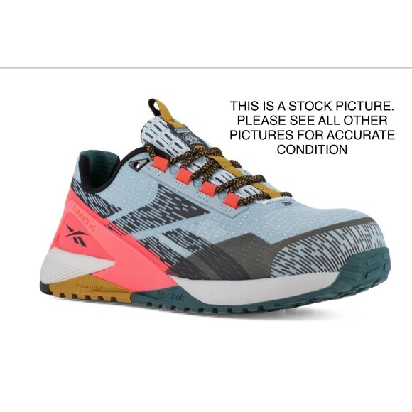 Reebok Nano X1 Adventure - RB382 Women's 9.5 Work Shoe - Slate Blue and Salmon - Picture 1 of 8